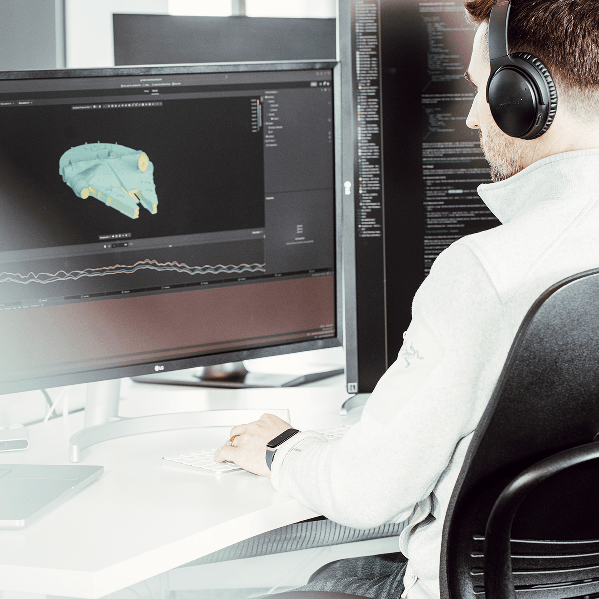 Luminary team at a company event