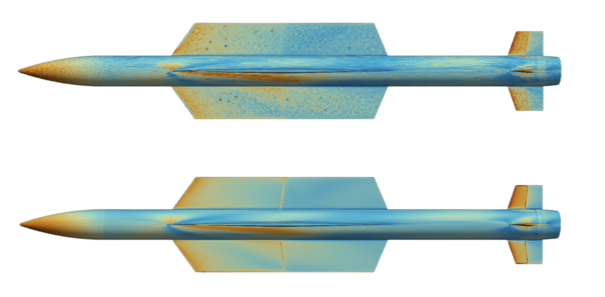 Wall shear stress comparison