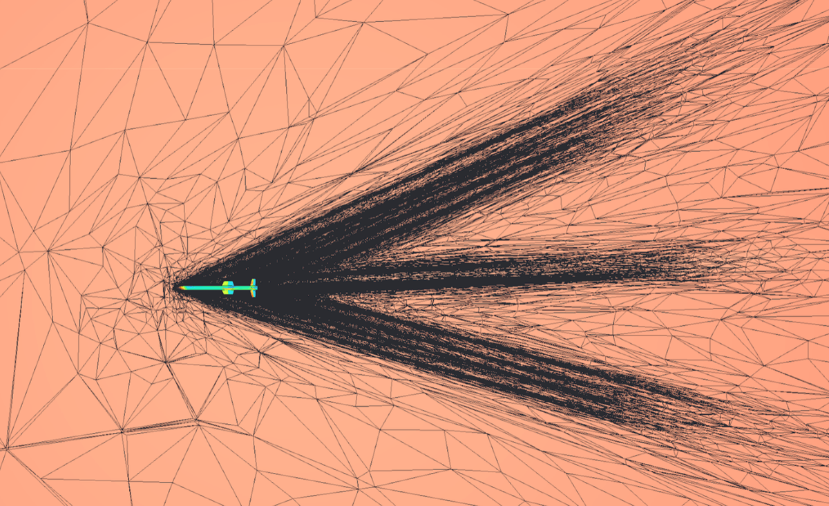 Comparison of wall shear stress and Mach contours without active mesh refinement regions