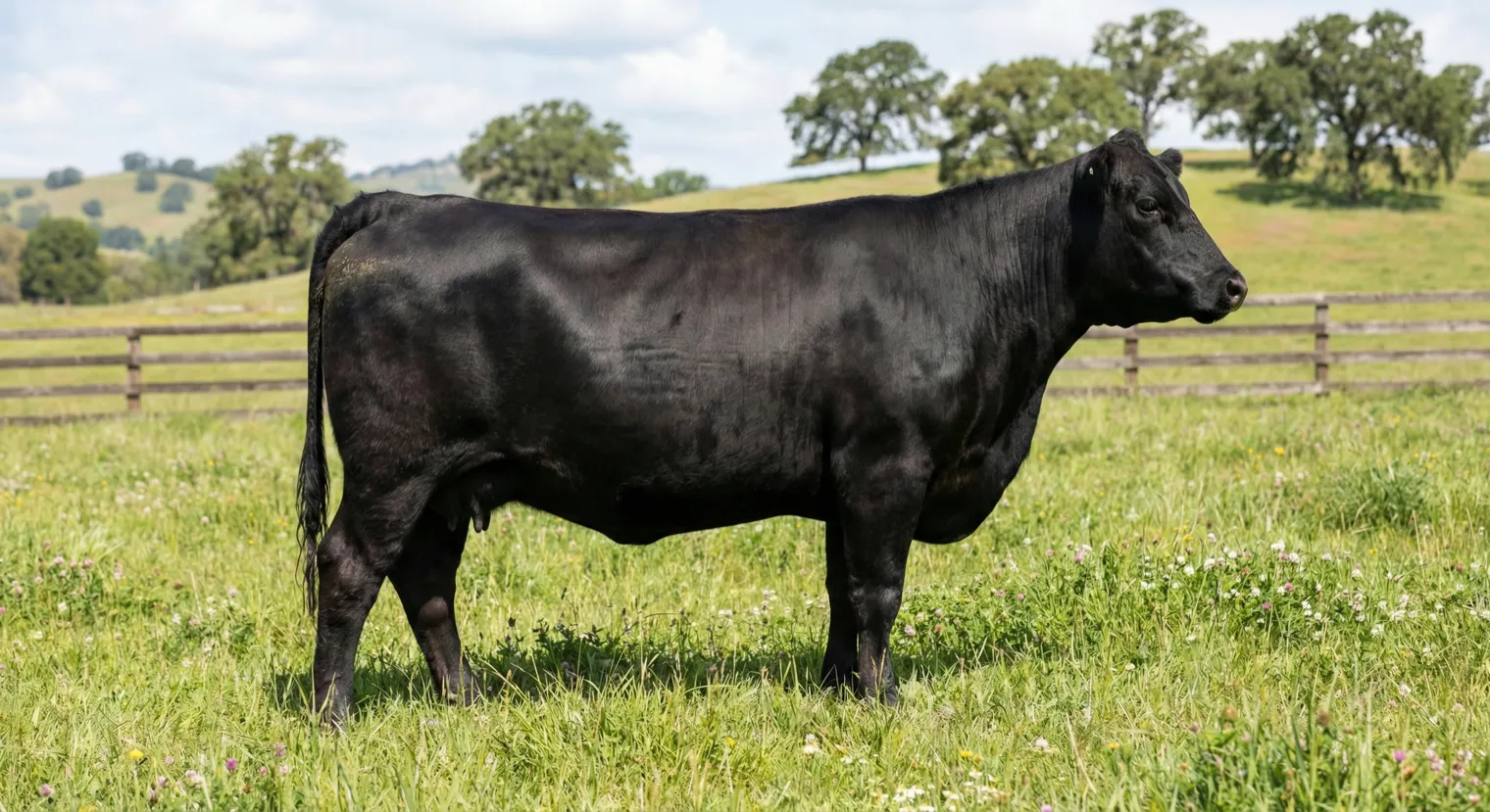 Black Angus cow