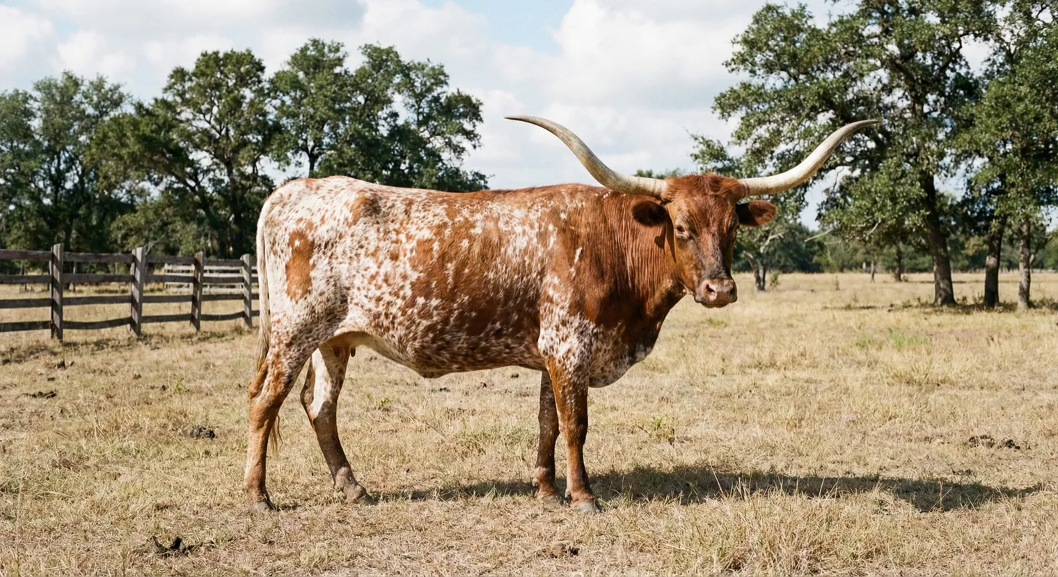 Texas Longhorn cow