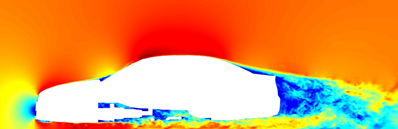 Instantaneous velocity-magnitude field